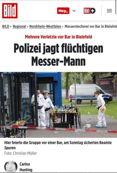 Bielefeld: Késes incidens egy bár előtt – a hatóságok nyomozzák a gyanúsítottat.