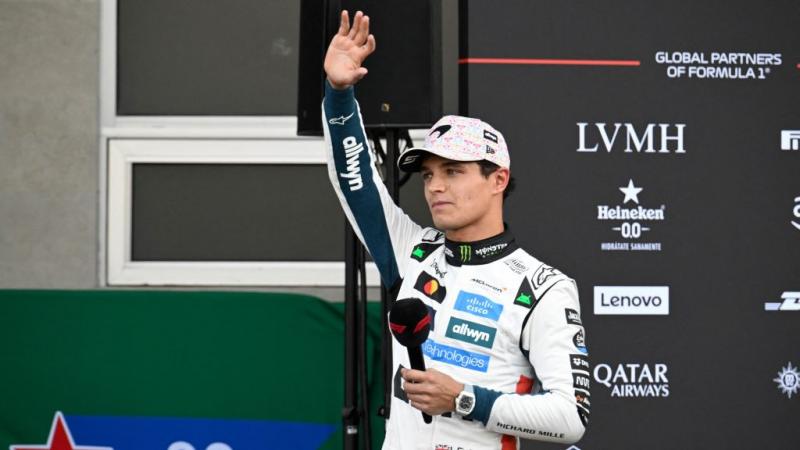 Norris számára nem is alakulhatott volna kedvezőbben az időmérő!